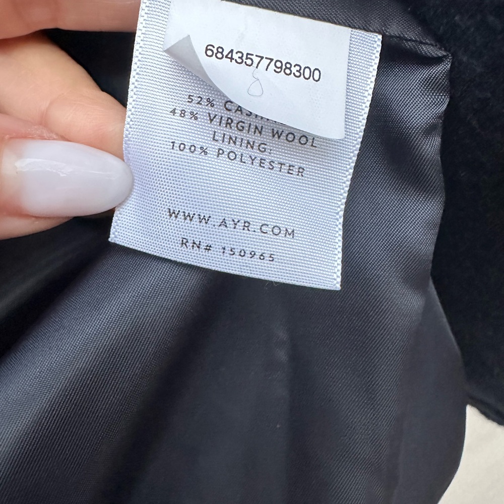 Ayr 52% Cashmere, 48%Wool Coat Jacket - Picture 3 of 10